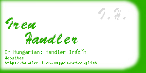 iren handler business card